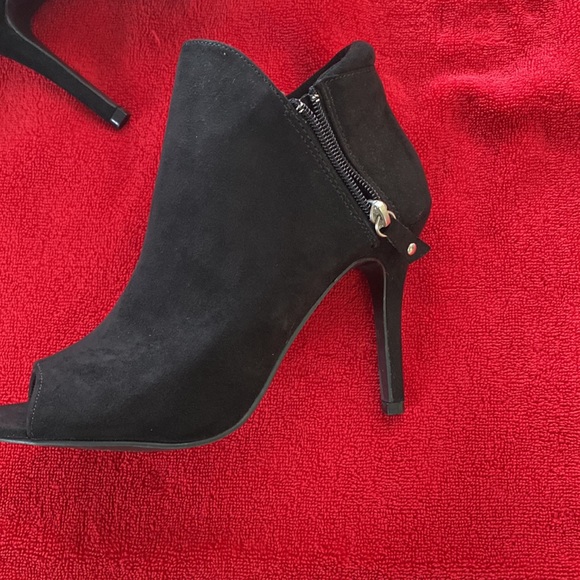 Charming Charlie black peep toe booties - Picture 2 of 10